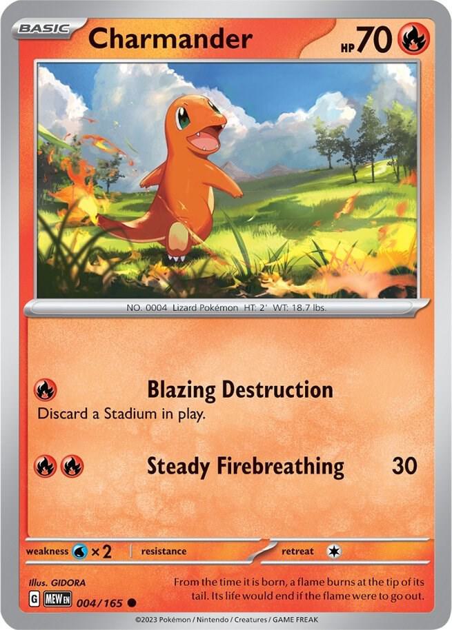 Charmander - 004/165 - SV: Scarlet & Violet 151