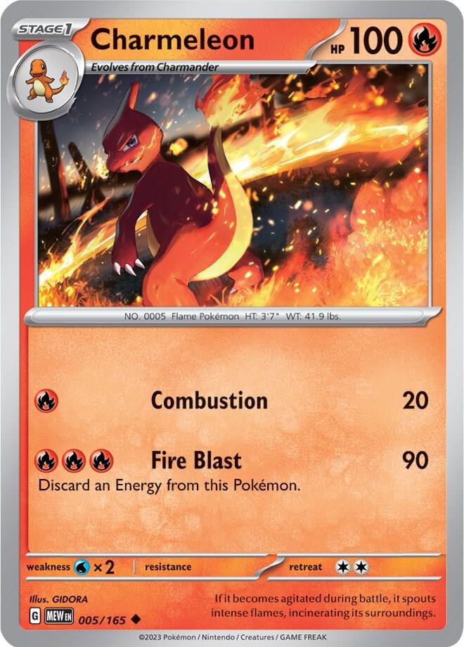 Charmeleon - 005/165 - SV: Scarlet & Violet 151