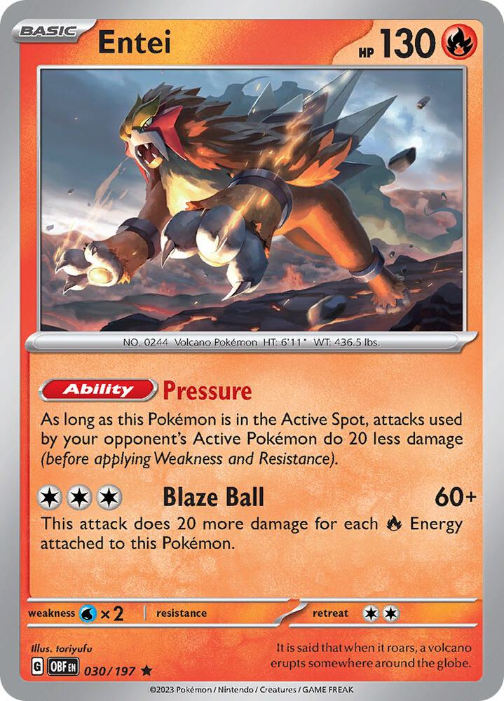 Entei - SV03: Obsidian Flames
