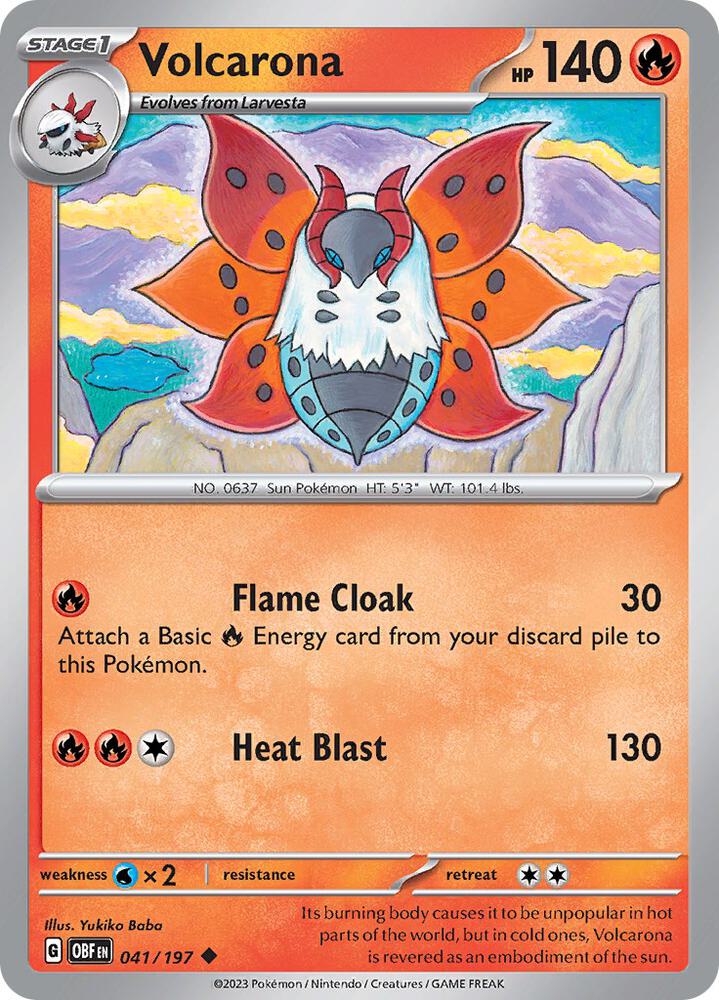 Volcarona - SV03: Obsidian Flames