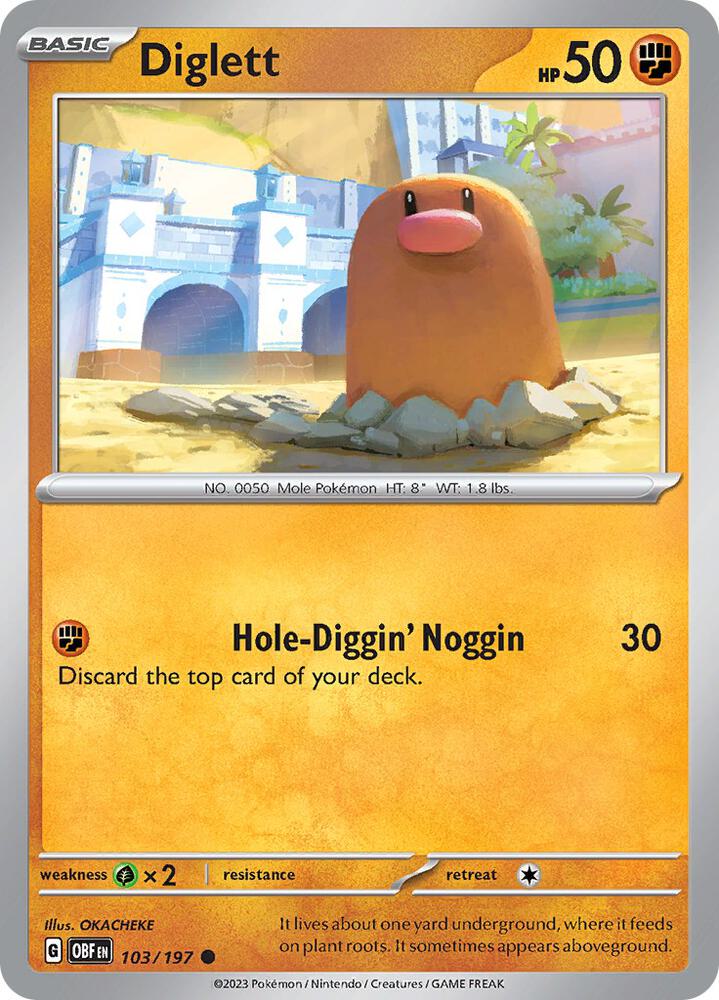 Diglett - SV03: Obsidian Flames