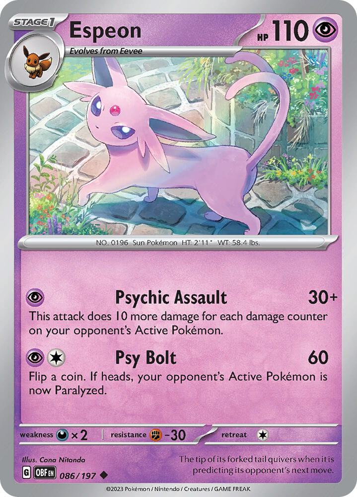 Espeon - SV03: Obsidian Flames