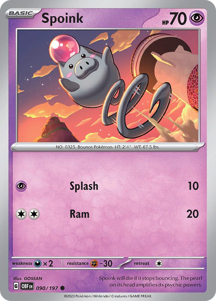 Spoink - SV03: Obsidian Flames