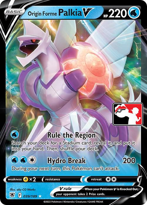 Origin Forme Palkia V - 039/189 - Prize Pack Series Cards