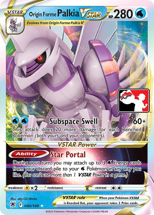 Origin Forme Palkia VSTAR - 040/189 - Prize Pack Series Cards