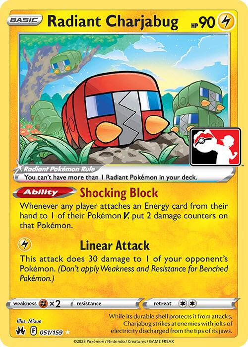 Radiant Charjabug - 051/159 - Prize Pack Series Cards