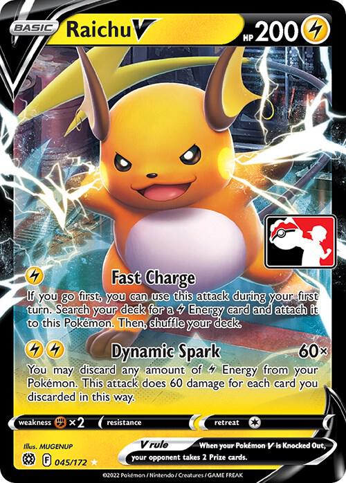 Raichu V - 045/172 - Prize Pack Series Cards