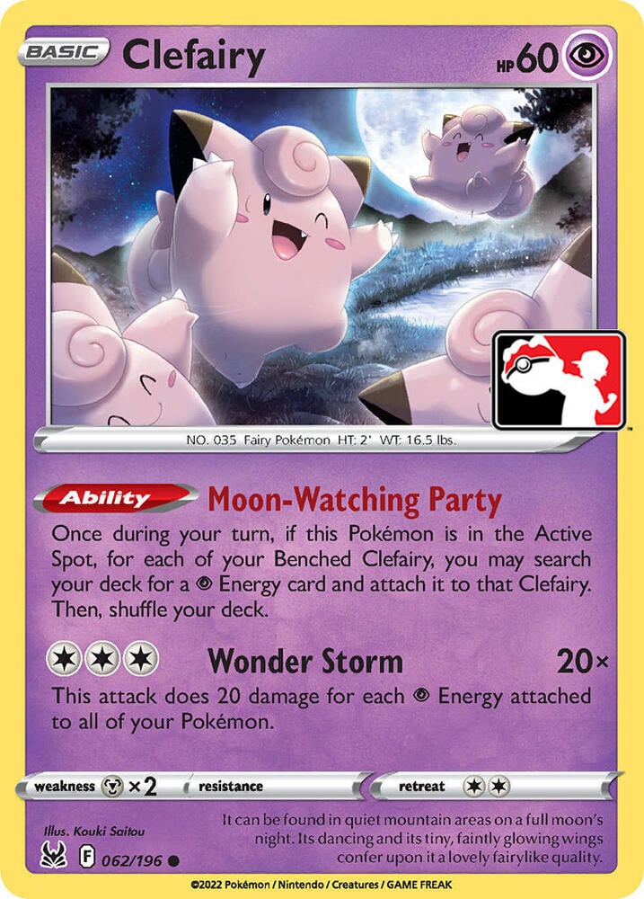 Clefairy - 062/196 - Prize Pack Series Cards
