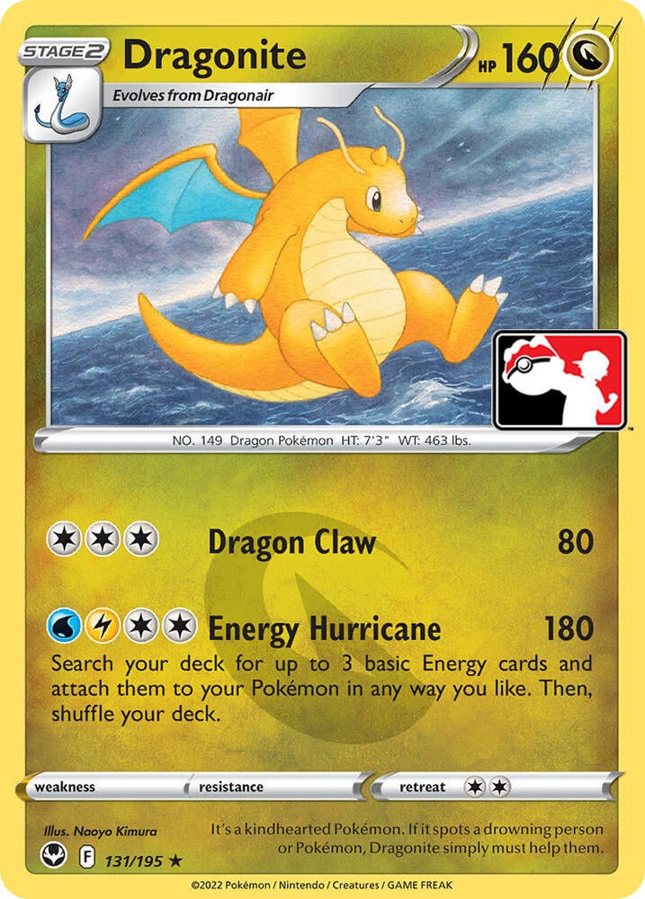 Dragonite - 131/195 - Prize Pack Series Cards