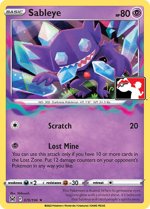 Sableye - 070/196 - Prize Pack Series Cards