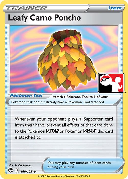Leafy Camo Poncho - 160/195 - Prize Pack Series Cards