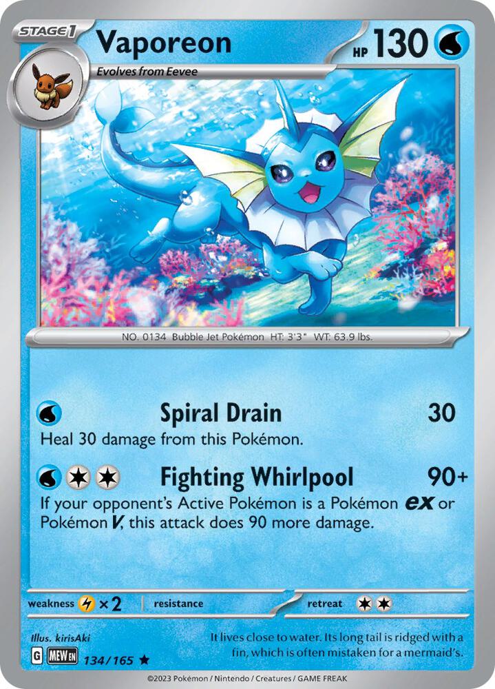 Vaporeon - SV: Scarlet & Violet 151