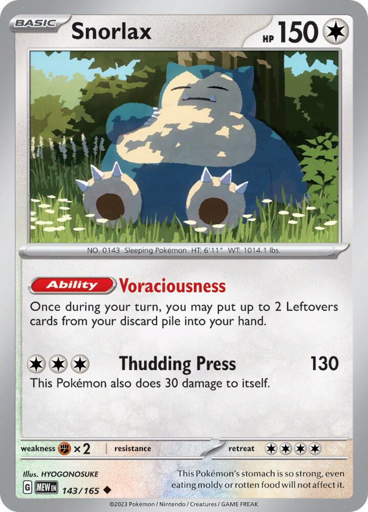 Snorlax - SV: Scarlet & Violet 151
