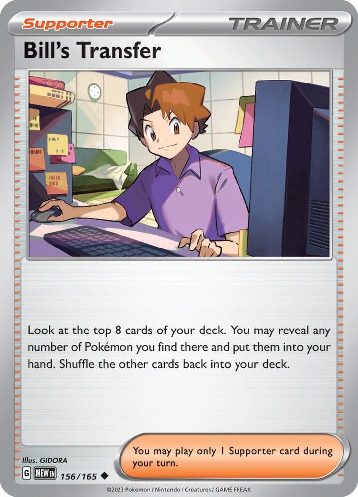 Bill's Transfer - 156/165 - SV: Scarlet & Violet 151