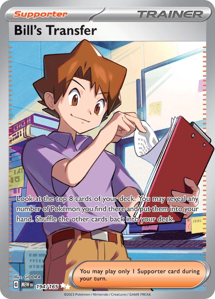 Bill's Transfer - 194/165 - SV: Scarlet & Violet 151