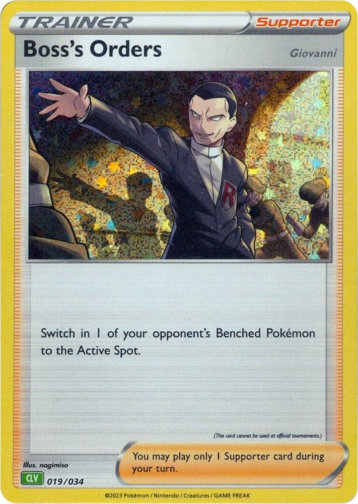 Boss's Orders [Giovanni] (CLV) - Trading Card Game Classic