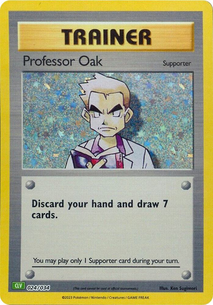 Professor Oak (CLV) - Trading Card Game Classic