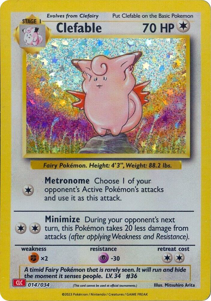 Clefable - Trading Card Game Classic