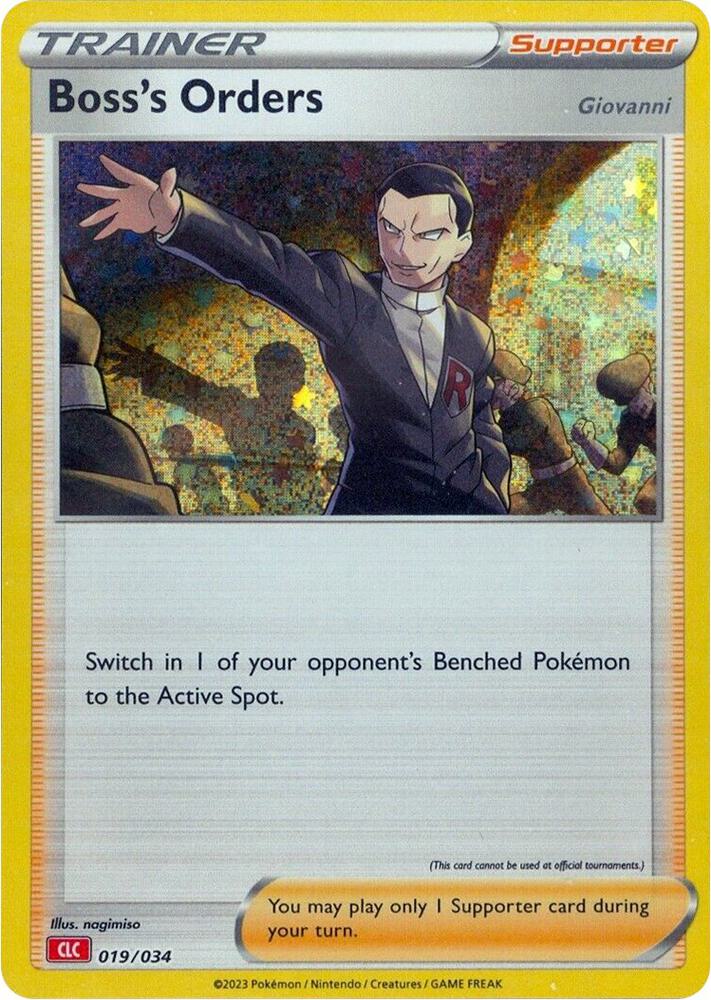 Boss's Orders [Giovanni] (CLC) - Trading Card Game Classic