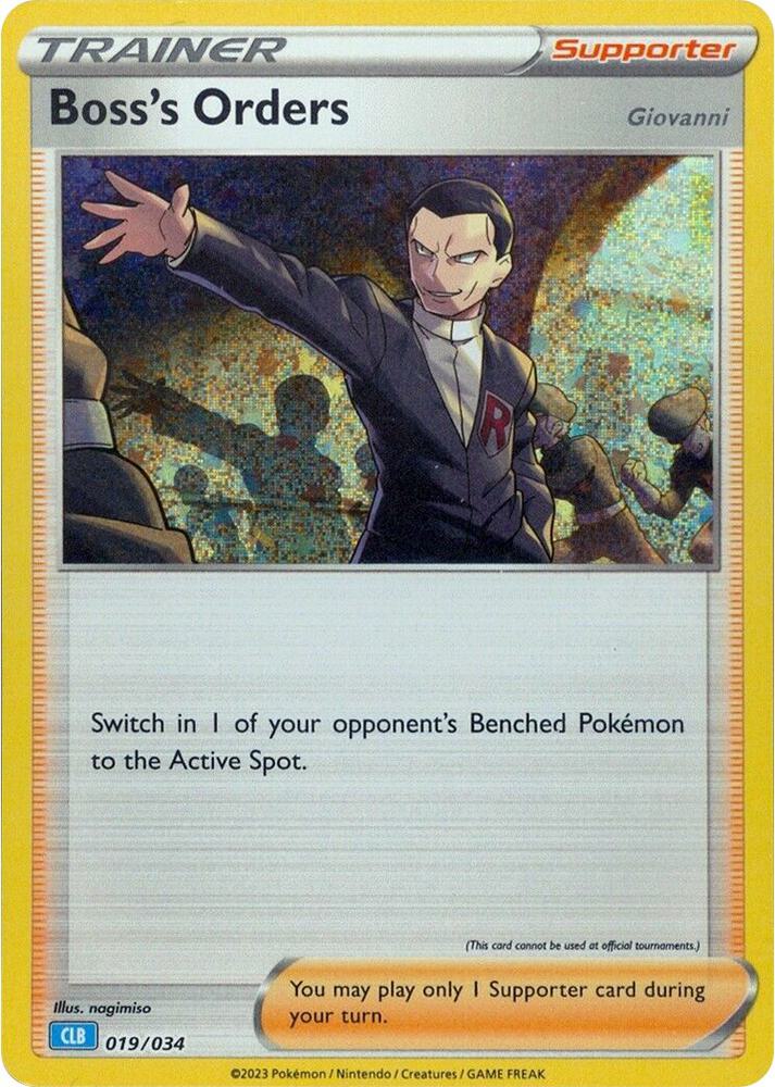 Boss's Orders [Giovanni] (CLB) - Trading Card Game Classic