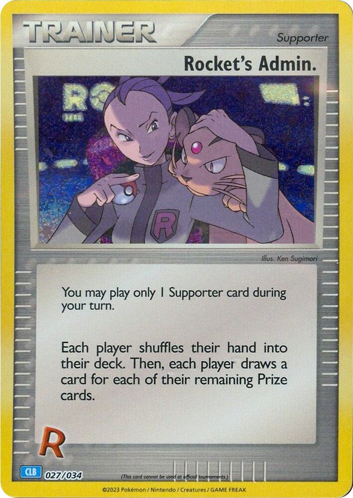 Rocket's Admin. (CLB) - Trading Card Game Classic