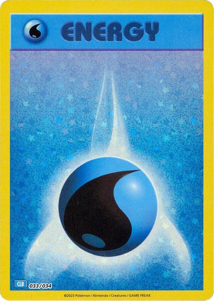 Basic Water Energy - Trading Card Game Classic