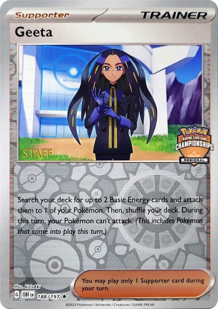 Geeta - 188/197 (Regional Championships) [Staff] - League & Championship Cards