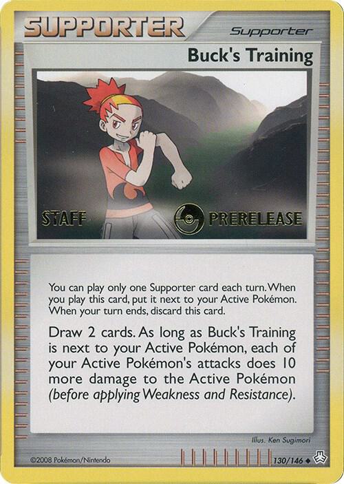 Buck's Training - 130/146 (Prerelease) [Staff] - Miscellaneous Cards & Products