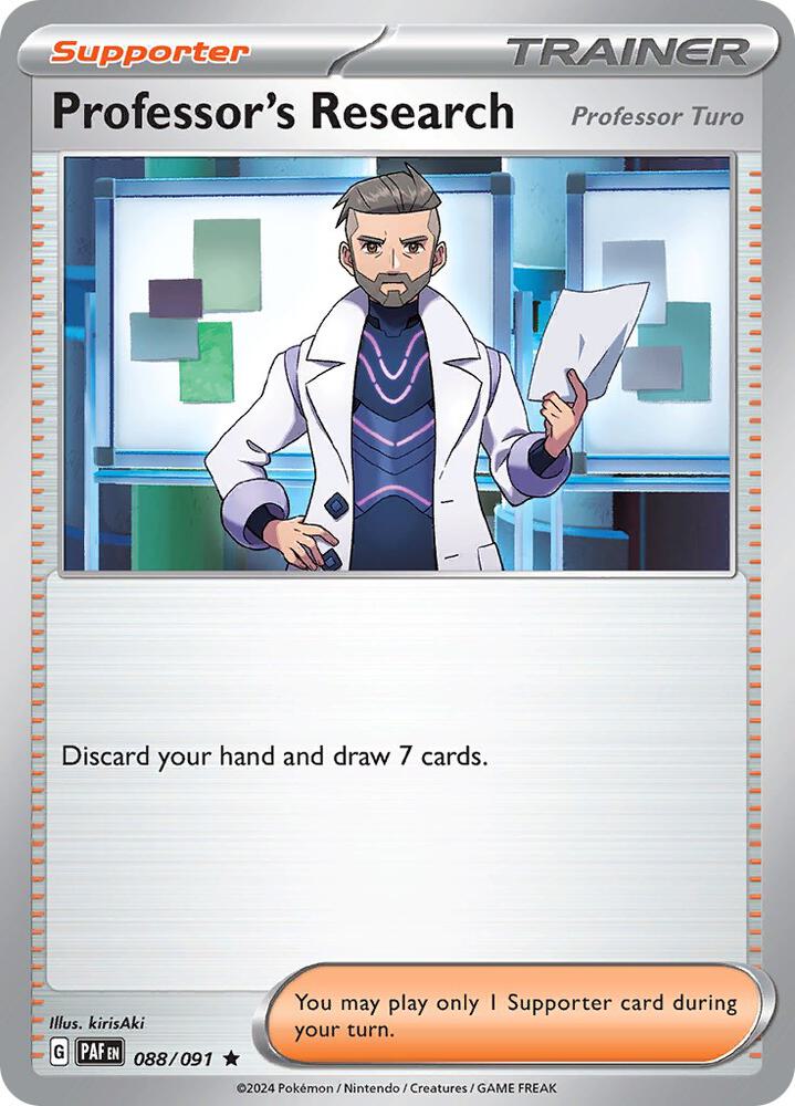 Professor's Research [Professor Turo] - 088/091 - SV: Paldean Fates