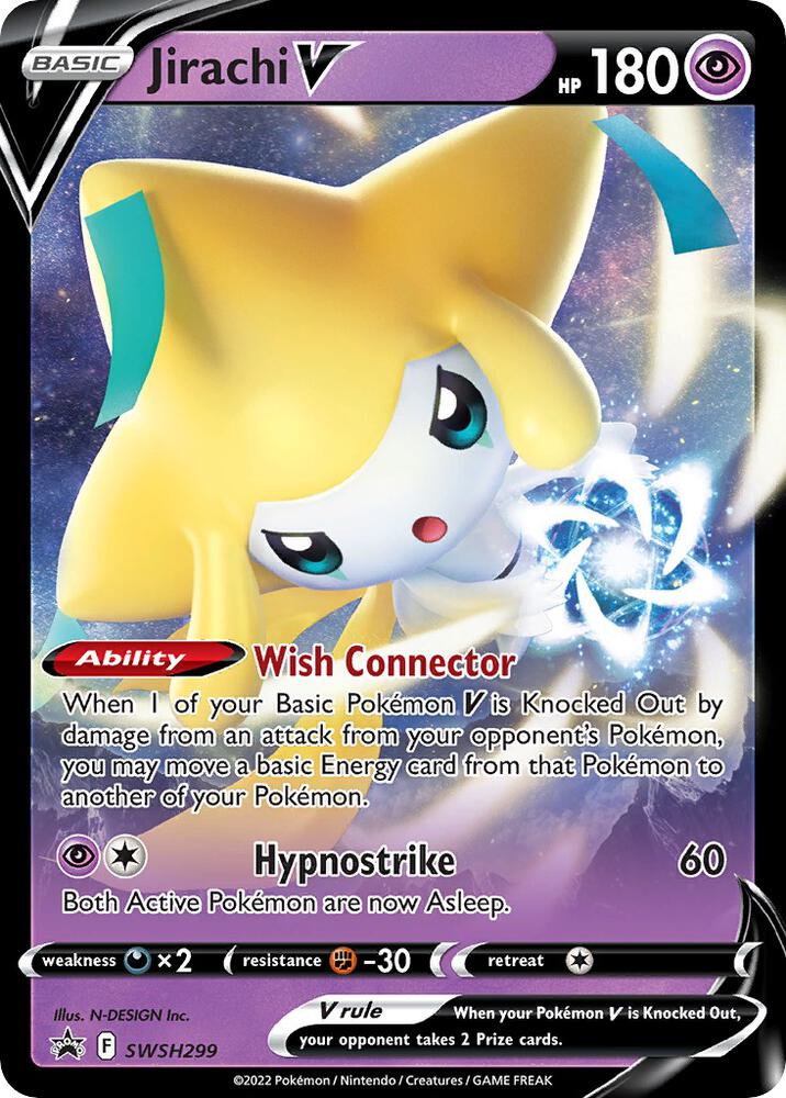 Jirachi V - 299 - SWSH: Sword & Shield Promo Cards