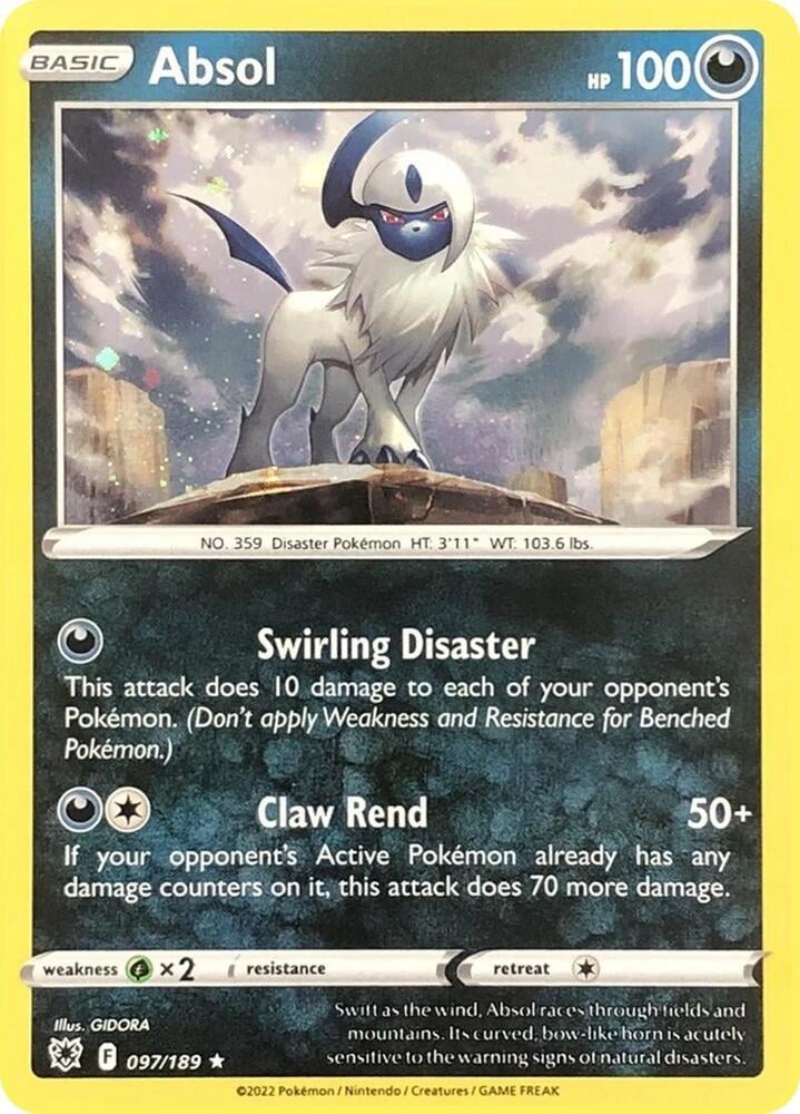 Absol - 097/189 (Cosmos Holo) - Miscellaneous Cards & Products