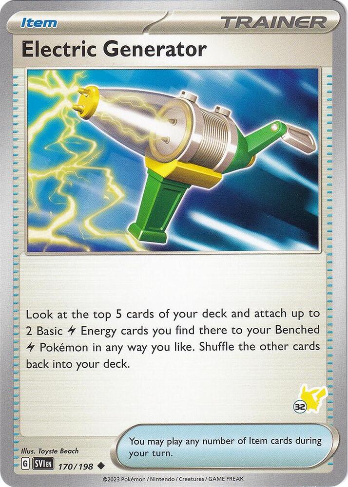 Electric Generator - Pikachu 32 - Battle Academy 2024
