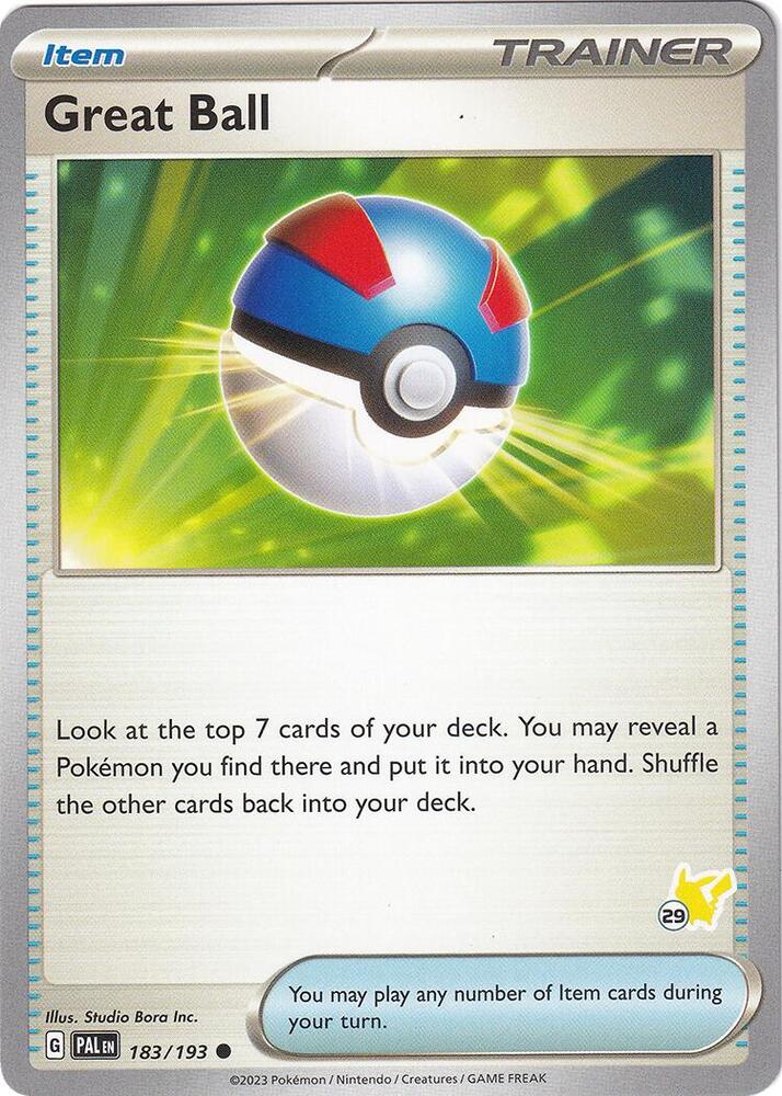 Great Ball - Pikachu 29 - Battle Academy 2024