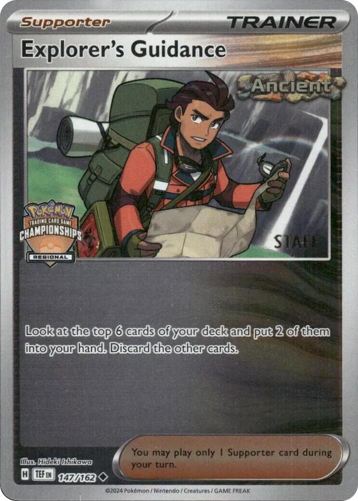 Explorer's Guidance - 147/162 (Regional Championships) [Staff] - League & Championship Cards