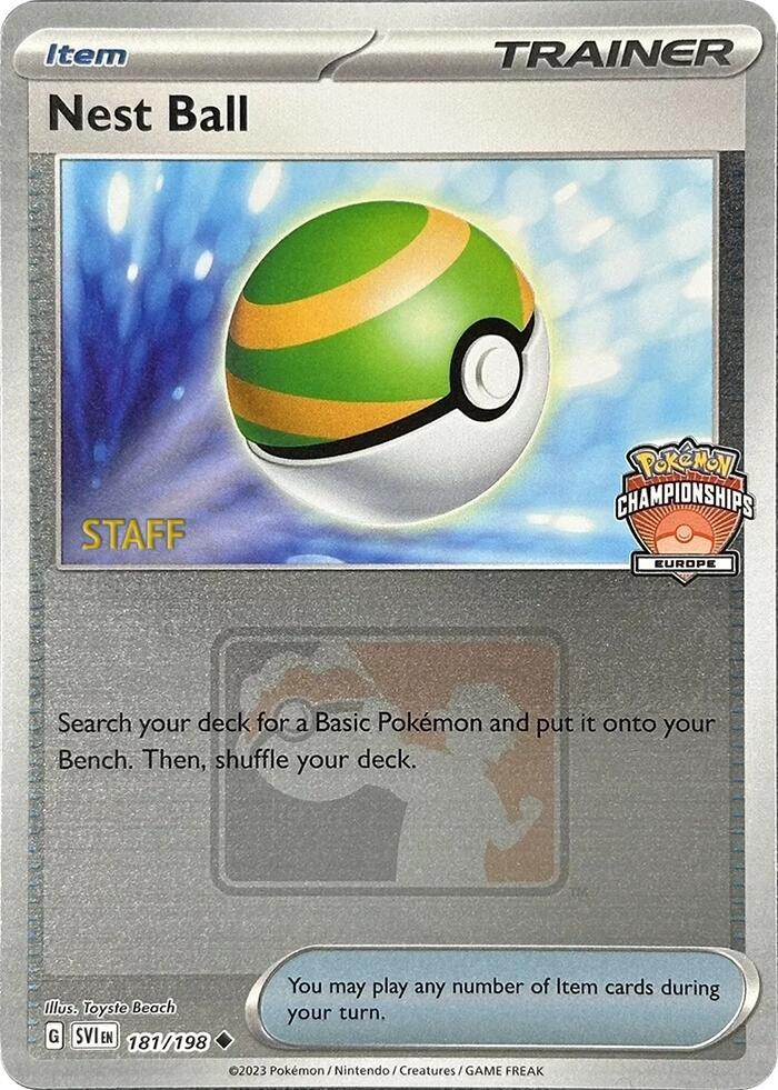 Nest Ball - 181/198 (Europe Championships) [Staff] - League & Championship Cards