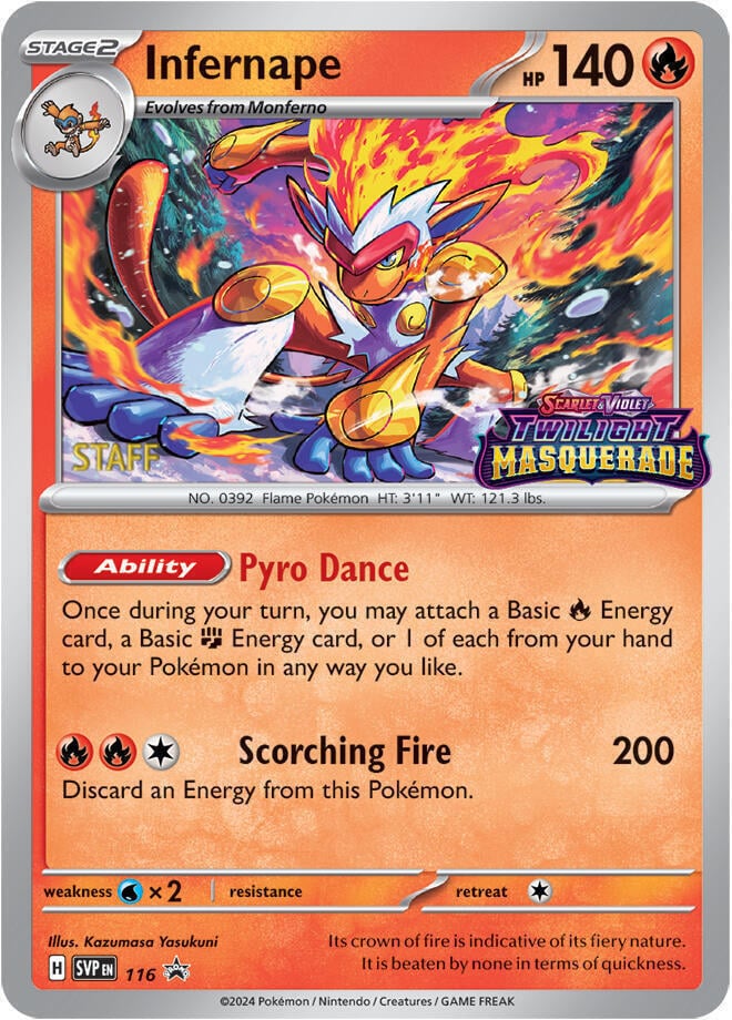 Infernape (Prerelease) [Staff]