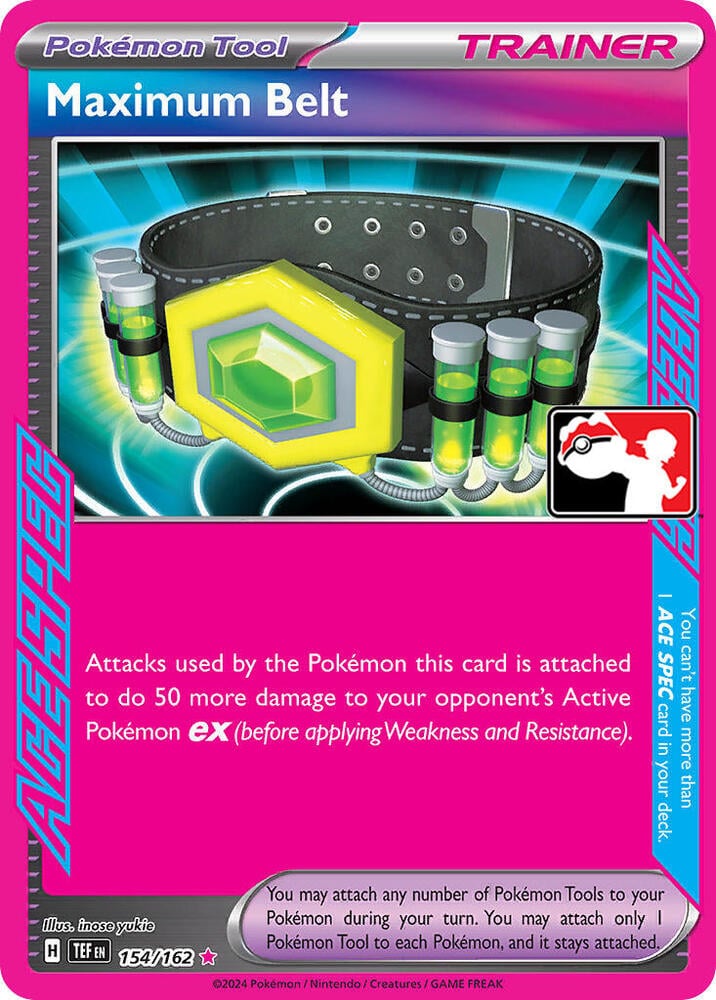 Maximum Belt - 154/162 - Prize Pack Series Cards