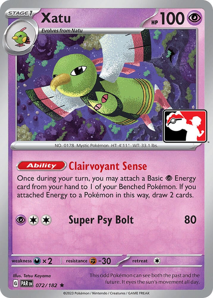 Xatu - 072/182 - Prize Pack Series Cards