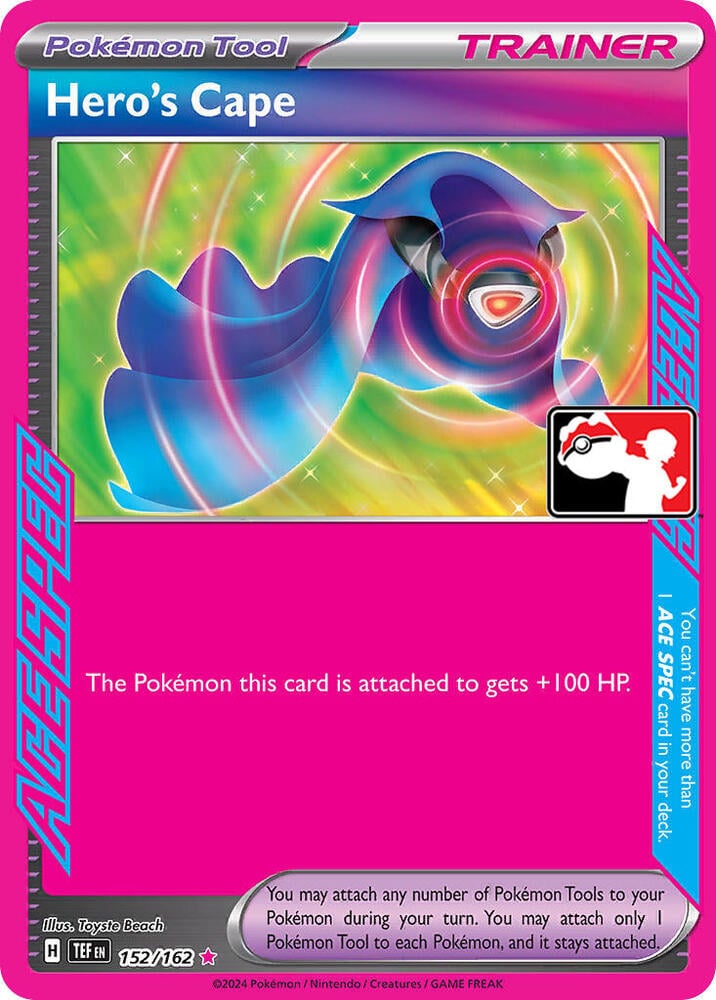 Hero's Cape - 152/162 - Prize Pack Series Cards