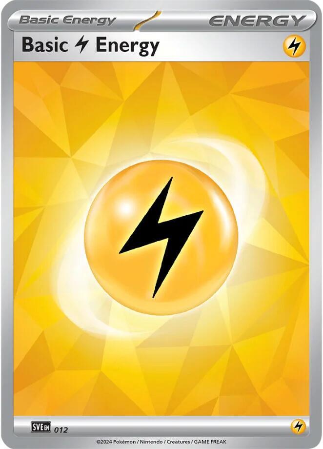 Basic Lightning Energy - 012 - SVE: Scarlet & Violet Energies