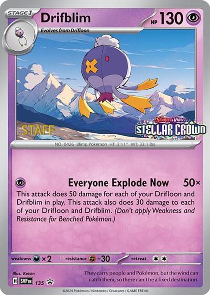 Drifblim (Prerelease) [Staff]