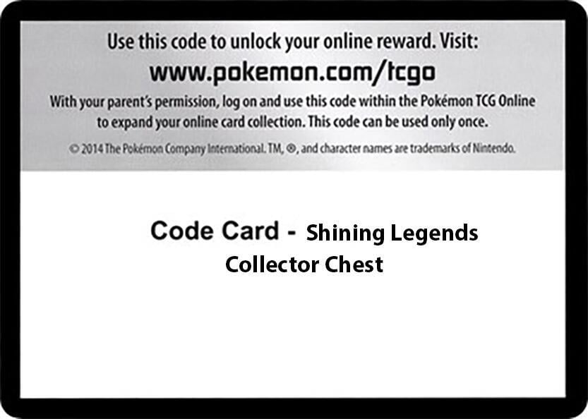 Code Card - Shining Legends Collector Chest