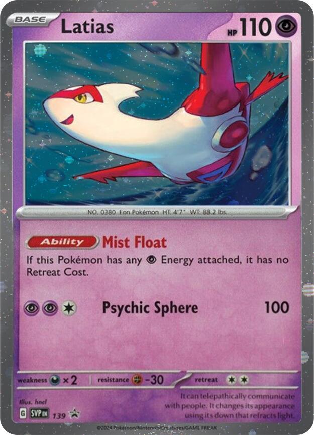 Latias - 139 (Cosmo Holo) - SV: Scarlet & Violet Promo Cards