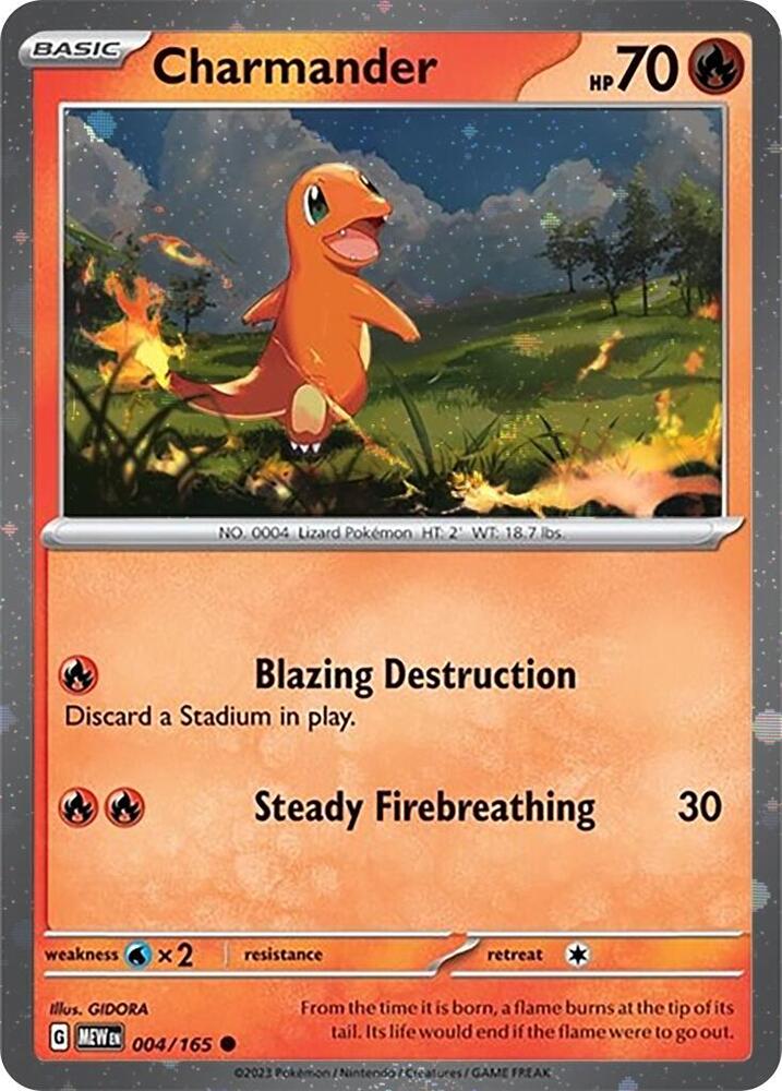 Charmander - 004/165 (Cosmos Holo) - Miscellaneous Cards & Products
