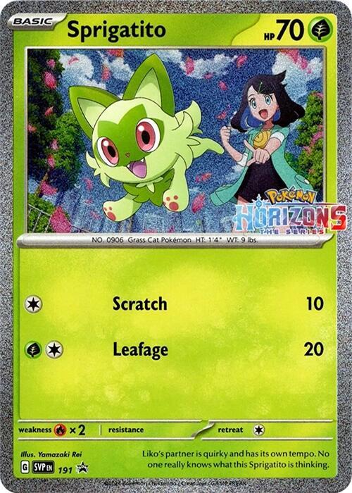Sprigatito (Pokemon Horizons Stamped)