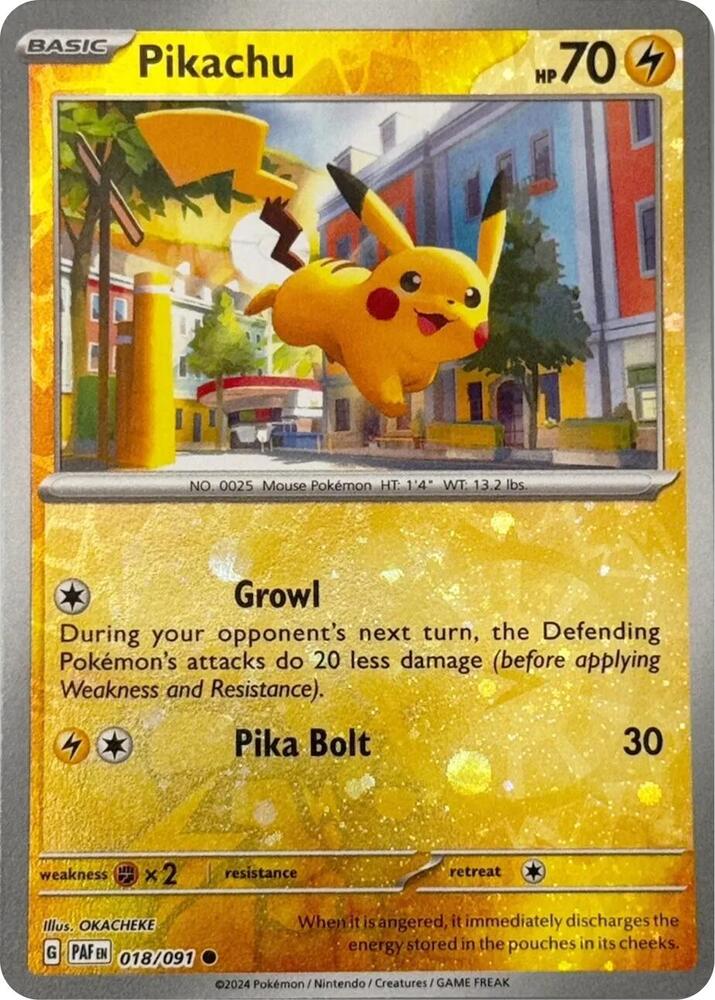Pikachu - 018/091 (Reverse Cosmos Holo) - Miscellaneous Cards & Products
