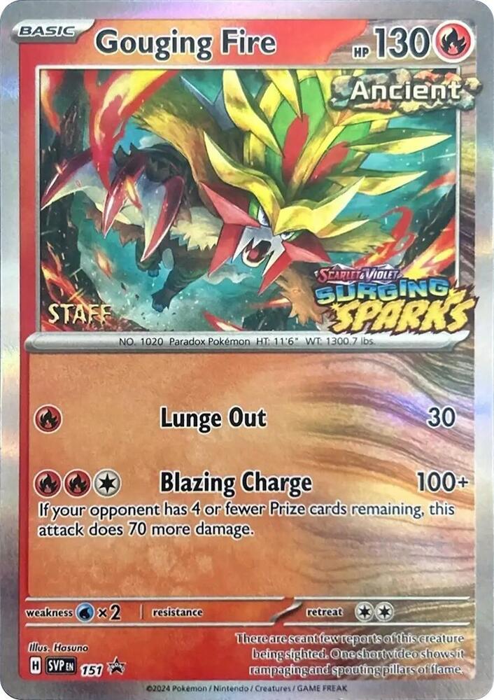 Gouging Fire (Staff)
