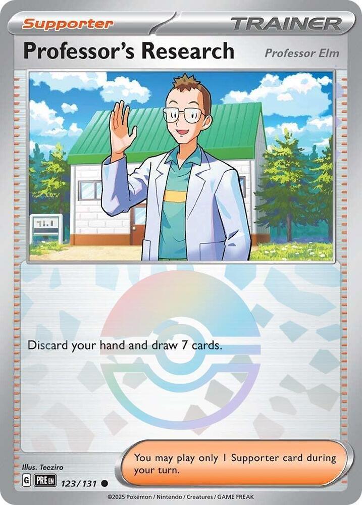 Professor's Research [Professor Elm] (Poke Ball Pattern) - SV: Prismatic Evolutions