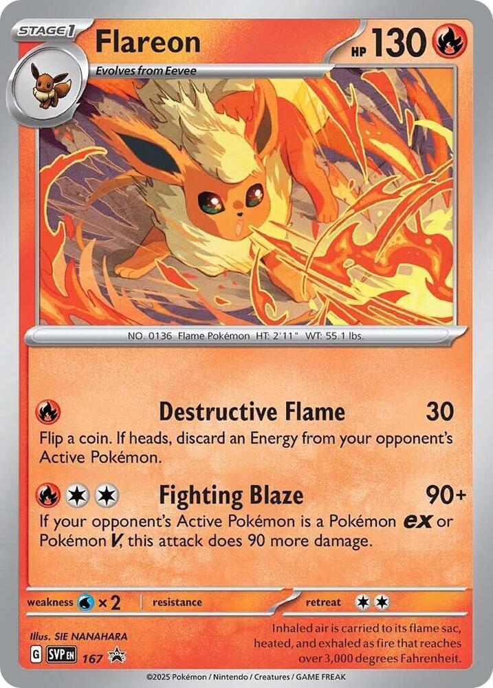 Flareon - 167 (Cosmos Holo) - SV: Scarlet & Violet Promo Cards