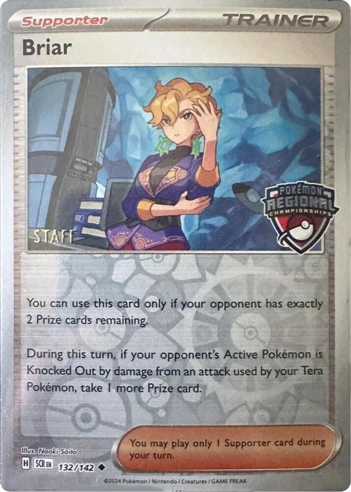 Briar - 132/142 (Regional Championship) [Staff] - League & Championship Cards